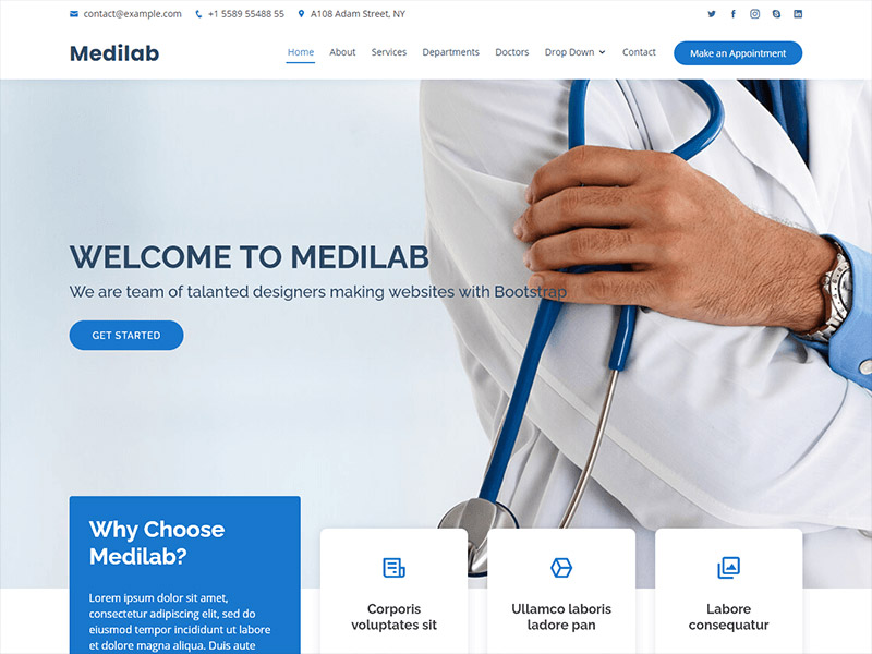 طراحی سایت پزشکان